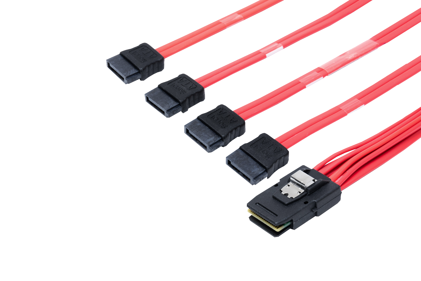 SSAS Cable, Internal SFF-8087 to (4) x1 SATA - .5 Meter